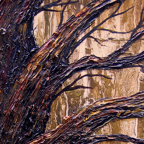 oil on recycled wood